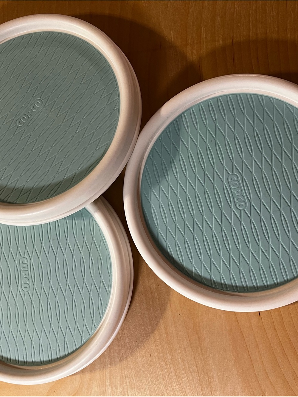 Copco Silicone Lazy Susan Turntable - Seafoam Green (Set of 3), 9 inch
